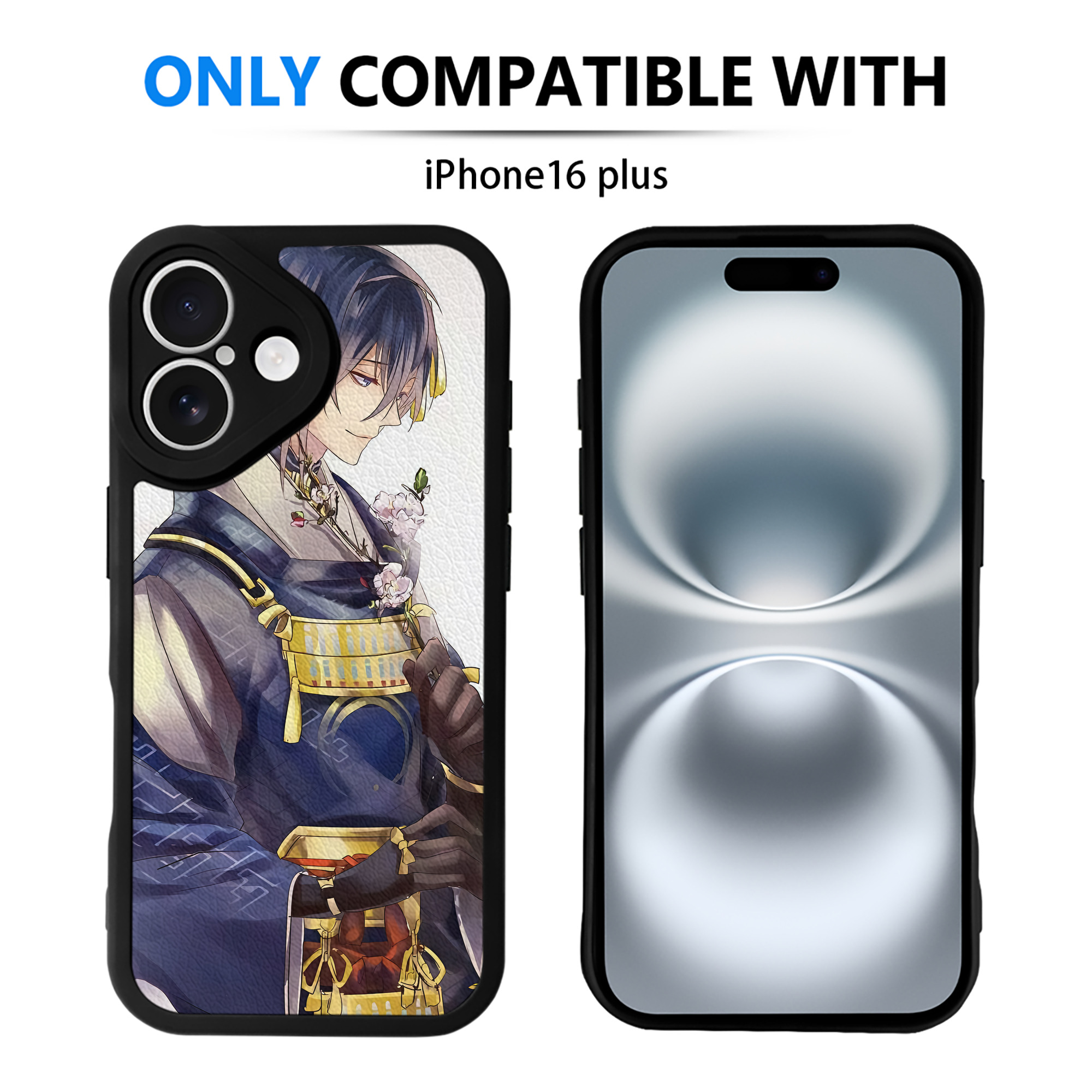 （画像用） 刀剣乱舞 Touken Ranbu 【iPhone 16シリーズ対応】シリコンスマホケース（レザー調） 材質：シリコン